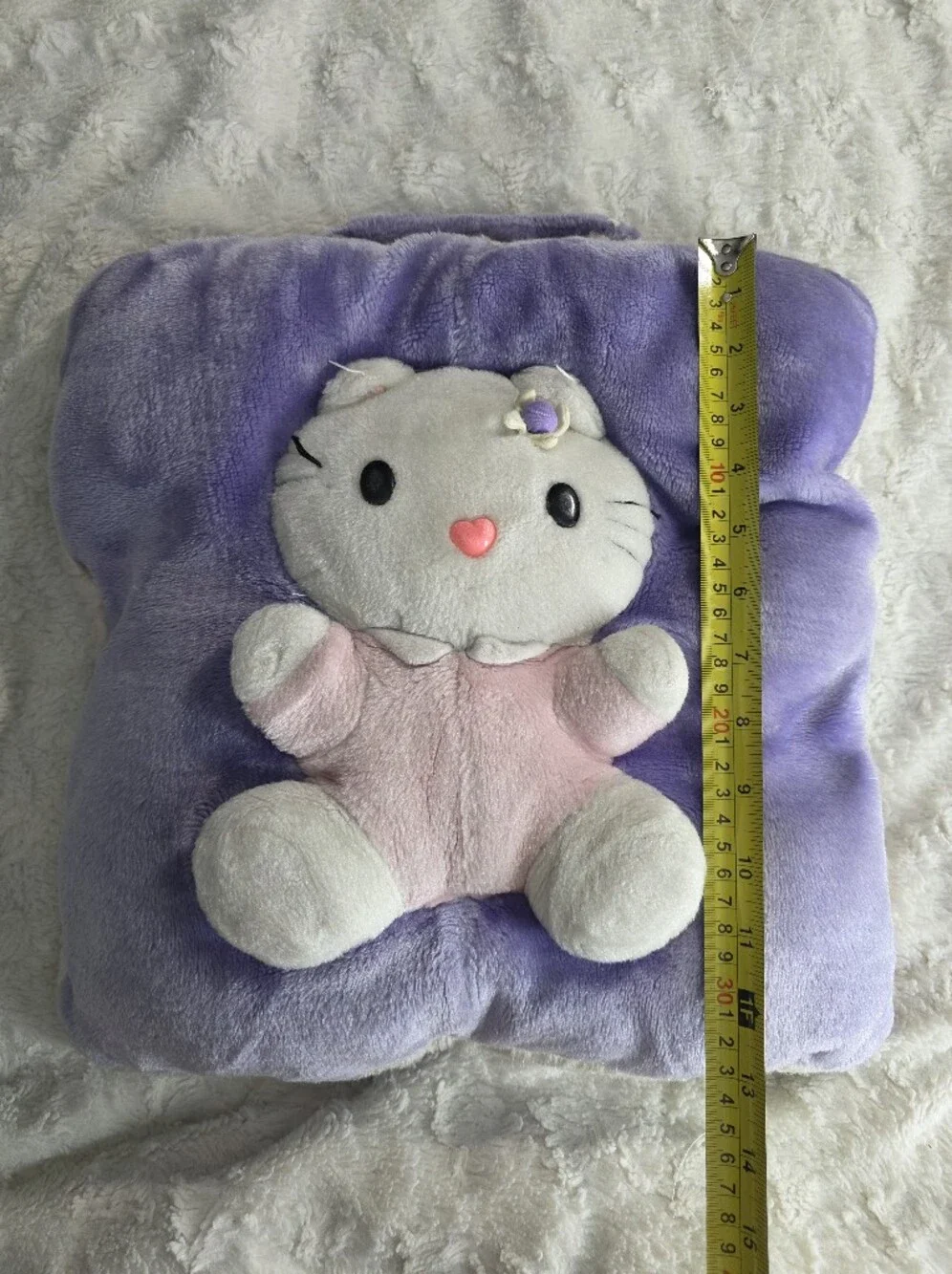 Vintage Hello Kitty Purple Throw Pillow